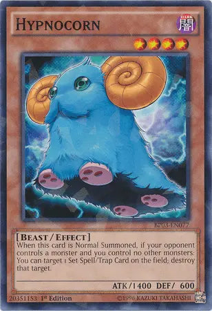 Hypnocorn [BP03-EN077] Shatterfoil Rare - Doe's Cards