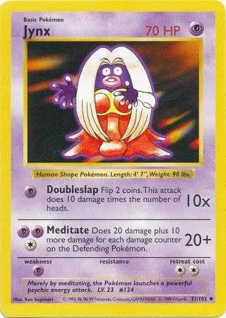 Jynx (31/102) [Base Set Shadowless Unlimited] - Doe's Cards