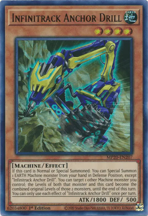 Infinitrack Anchor Drill [MP20-EN207] Ultra Rare - Doe's Cards
