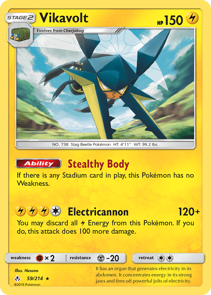 Vikavolt (59/214) [Sun & Moon: Unbroken Bonds] - Doe's Cards