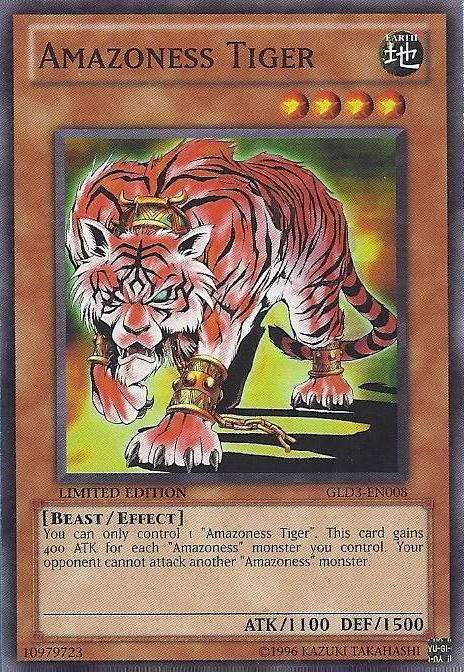 Amazoness Tiger [GLD3-EN008] Common - Doe's Cards