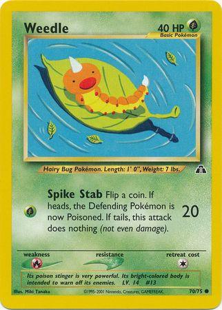 Weedle (70/75) [Neo Discovery Unlimited] - Doe's Cards