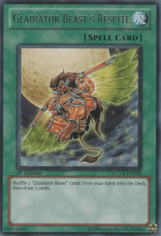 Gladiator Beast's Respite [LCGX-EN254] Rare - Doe's Cards