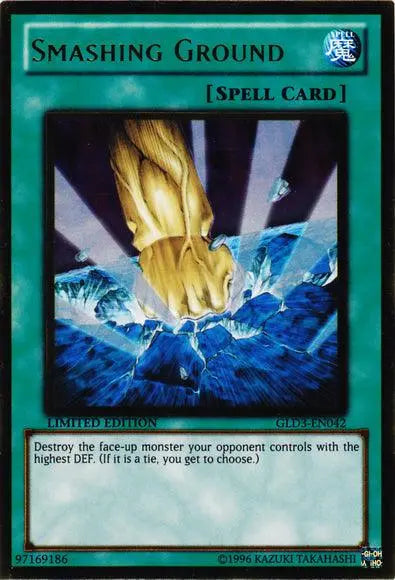 Smashing Ground [GLD3-EN042] Gold Rare - Doe's Cards