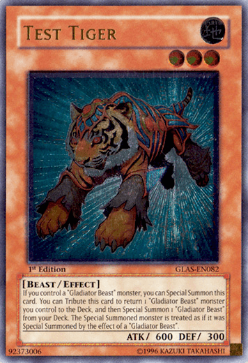 Test Tiger [GLAS-EN082] Ultimate Rare - Doe's Cards