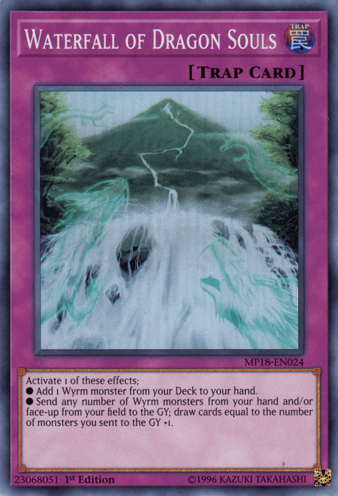 Waterfall of Dragon Souls [MP18-EN024] Super Rare - Doe's Cards