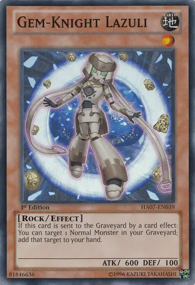 Gem-Knight Lazuli [HA07-EN039] Super Rare - Doe's Cards