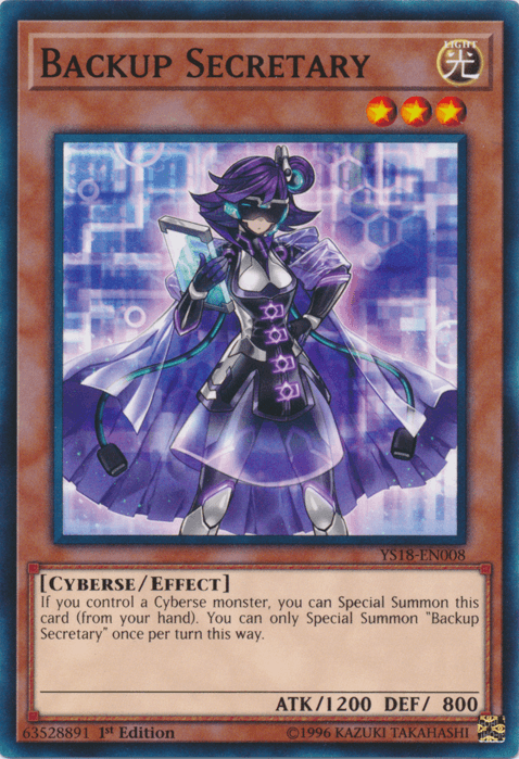 Backup Secretary [YS18-EN008] Common - Doe's Cards