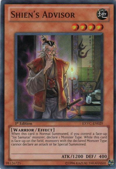 Shien's Advisor [EXVC-EN029] Super Rare - Doe's Cards
