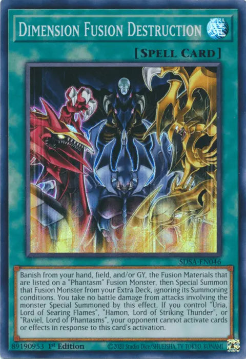 Dimension Fusion Destruction [SDSA-EN046] Super Rare - Doe's Cards