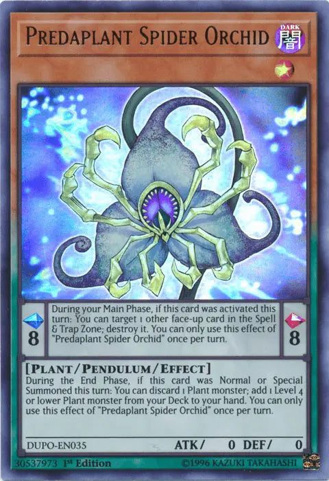 Predaplant Spider Orchid [DUPO-EN035] Ultra Rare - Doe's Cards