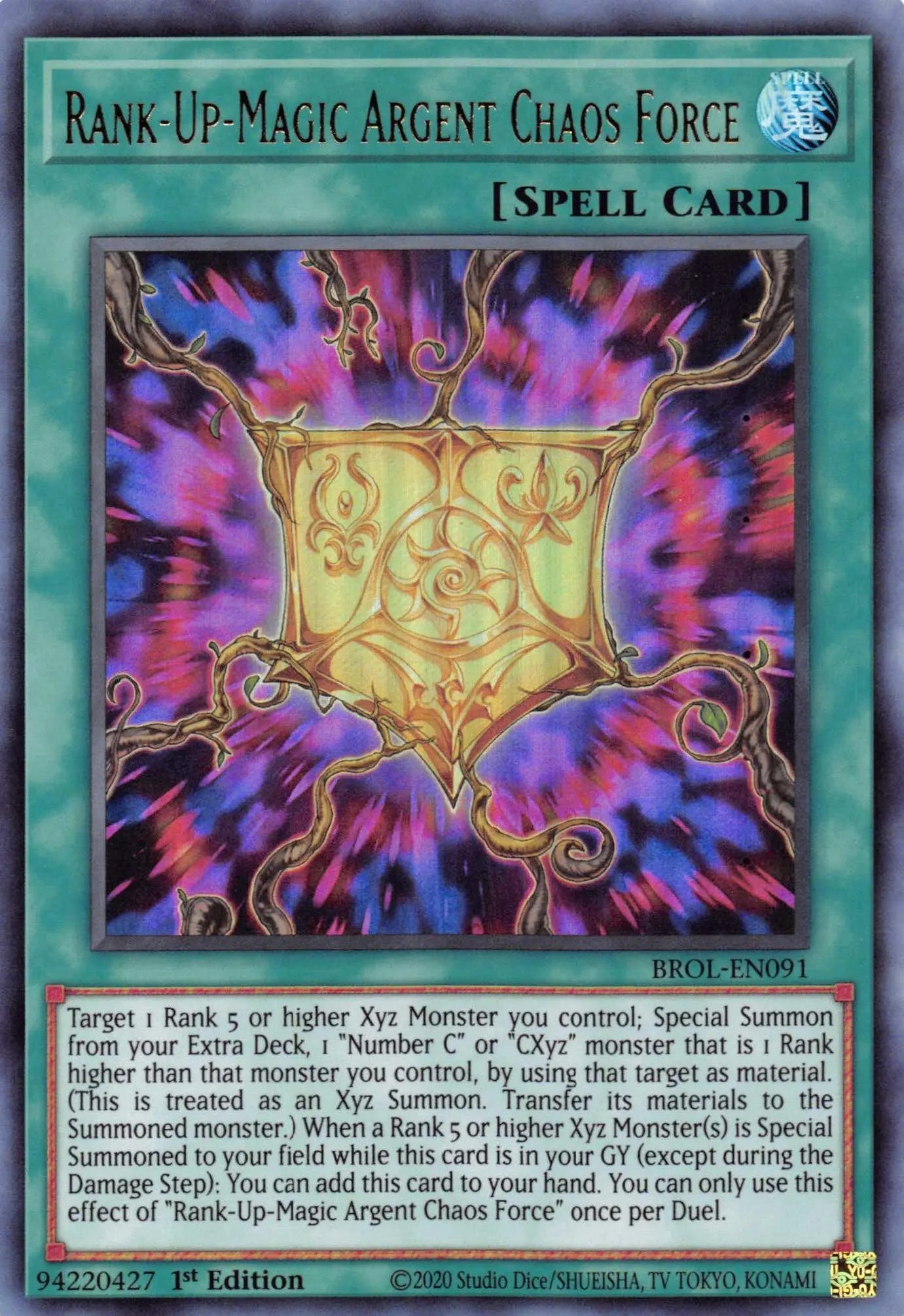 Rank-Up-Magic Argent Chaos Force [BROL-EN091] Ultra Rare - Doe's Cards
