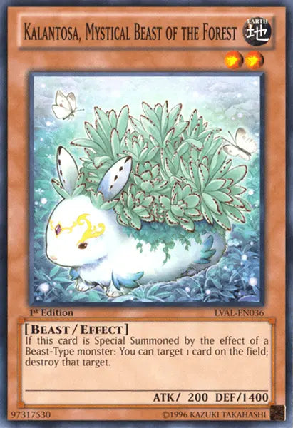 Kalantosa, Mystical Beast of the Forest [LVAL-EN036] Common - Doe's Cards