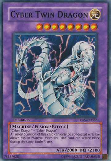 Cyber Twin Dragon [CRV-EN035] Super Rare - Doe's Cards