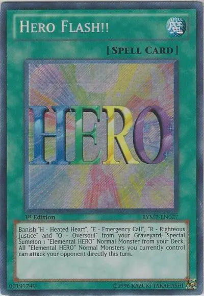 Hero Flash!! [RYMP-EN027] Secret Rare - Doe's Cards