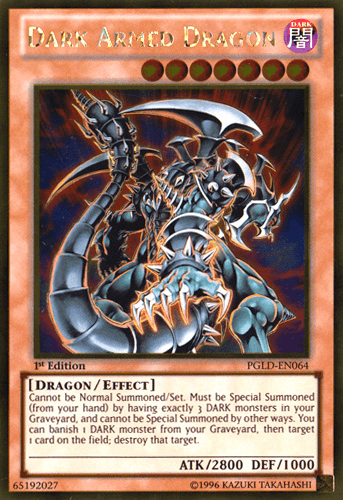 Dark Armed Dragon [PGLD-EN064] Gold Rare - Doe's Cards