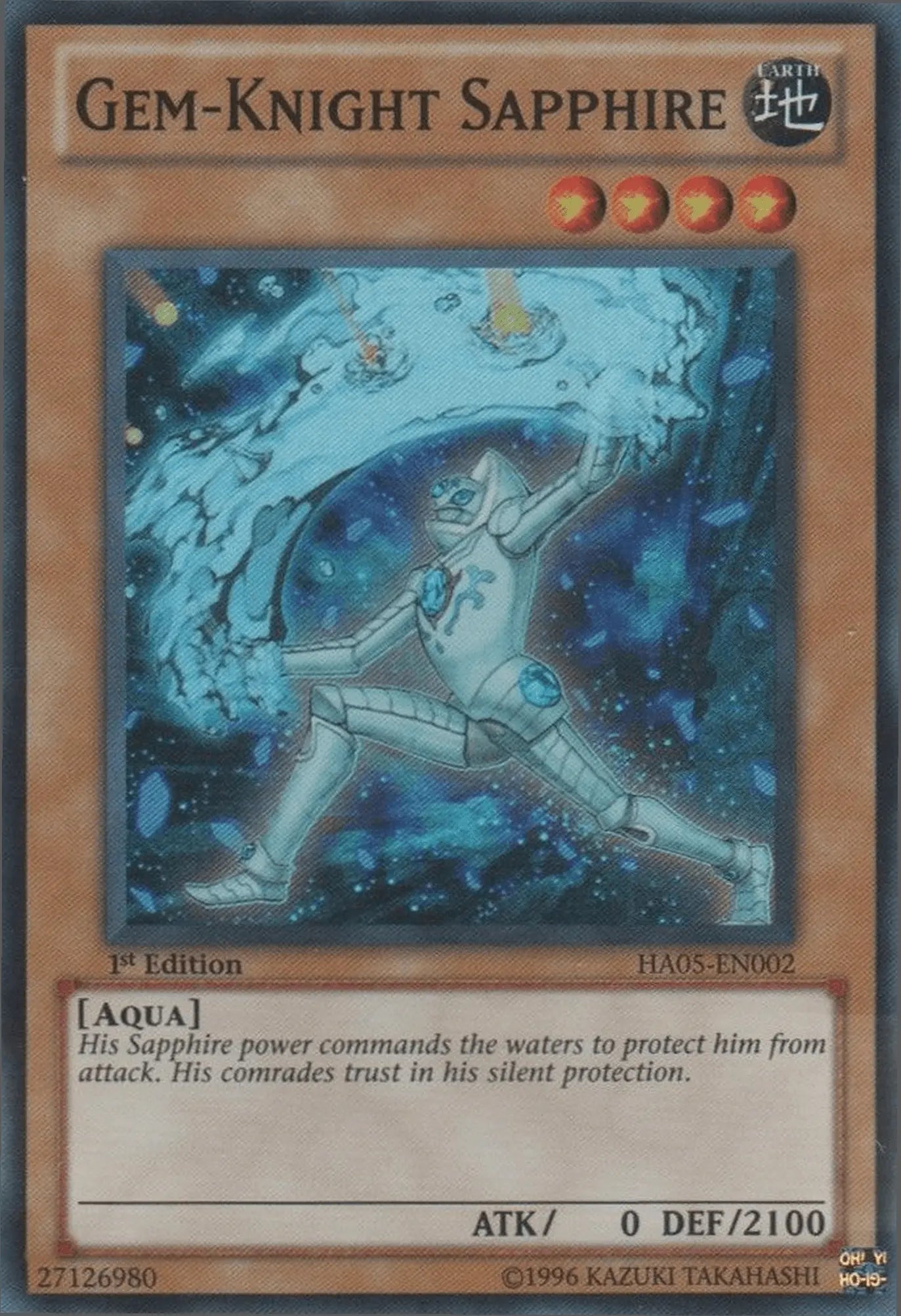 Gem-Knight Sapphire [HA05-EN002] Super Rare - Doe's Cards