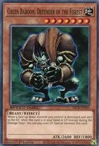 Green Baboon, Defender of the Forest [SBCB-EN053] Common - Doe's Cards