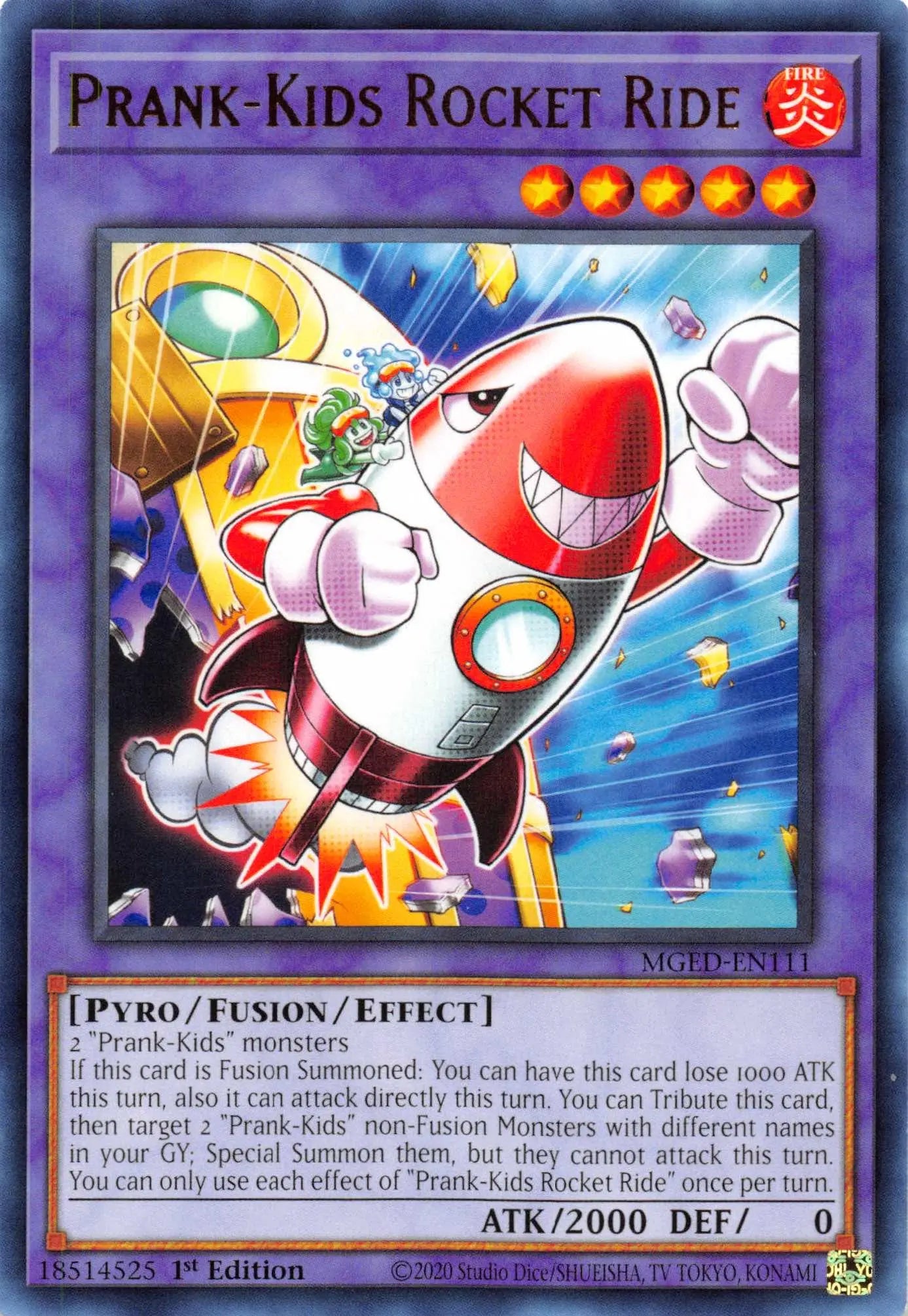 Prank-Kids Rocket Ride [MGED-EN111] Rare - Doe's Cards