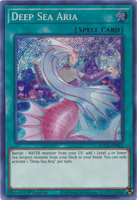 Deep Sea Aria [ETCO-EN061] Secret Rare - Doe's Cards