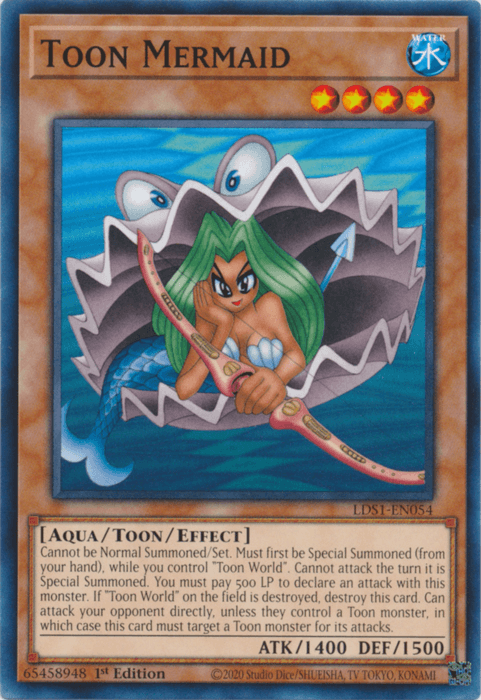 Toon Mermaid [LDS1-EN054] Common - Doe's Cards