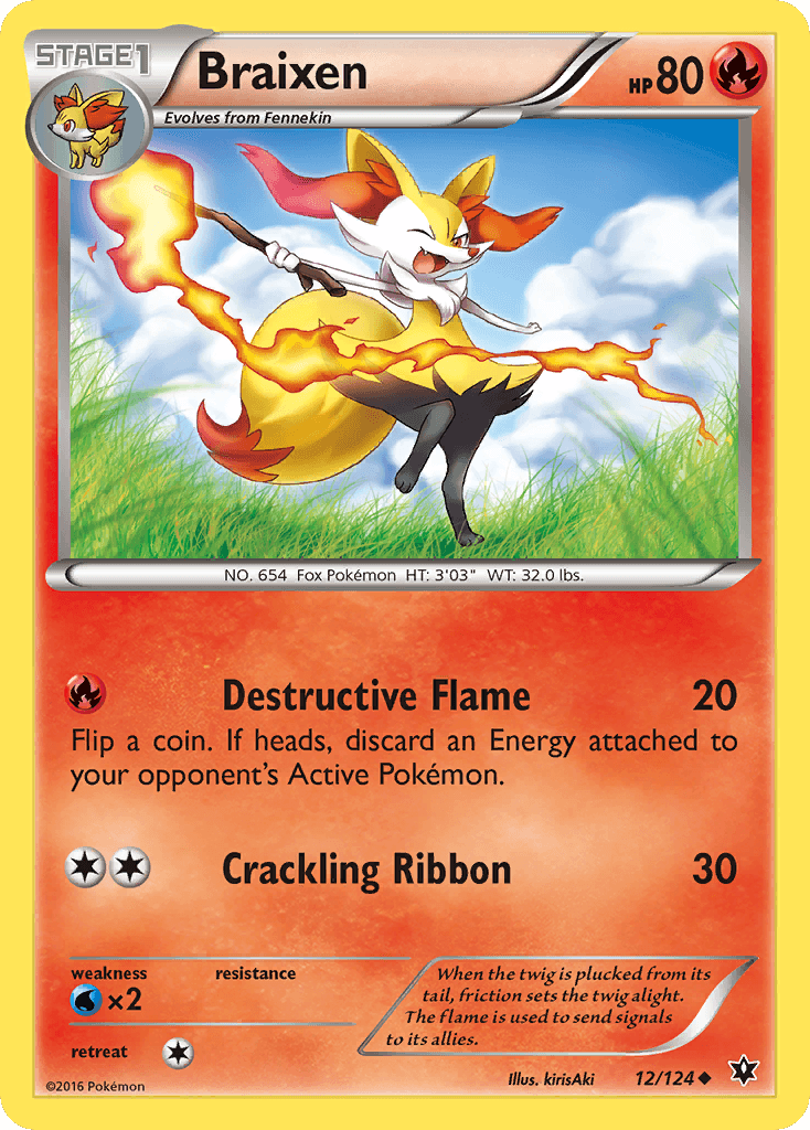 Braixen (12/124) [XY: Fates Collide] - Doe's Cards