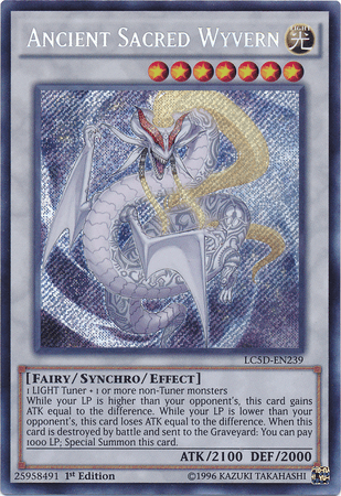 Ancient Sacred Wyvern [LC5D-EN239] Secret Rare - Doe's Cards