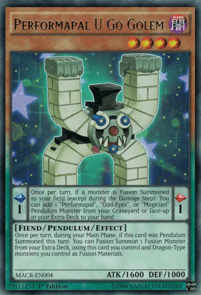Performapal U Go Golem [MACR-EN004] Rare - Doe's Cards