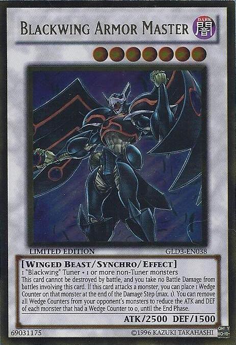 Blackwing Armor Master [GLD3-EN038] Gold Rare - Doe's Cards