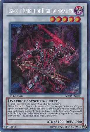 Ignoble Knight of High Laundsallyn [SHSP-EN086] Secret Rare - Doe's Cards