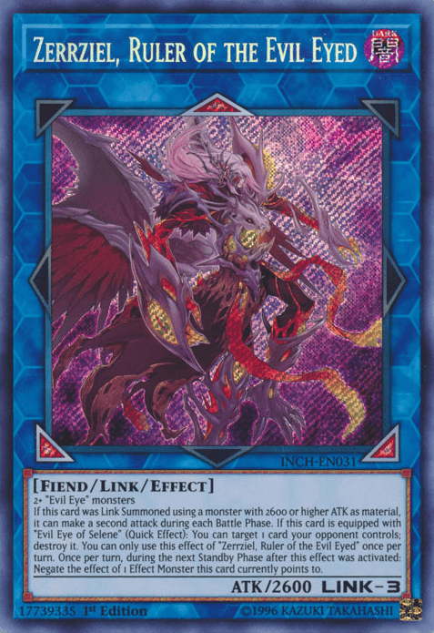 Zerrziel, Ruler of the Evil Eyed [INCH-EN031] Secret Rare - Doe's Cards