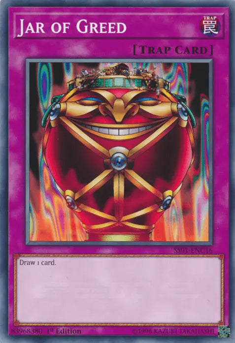 Jar of Greed [SS01-ENC16] Common - Doe's Cards