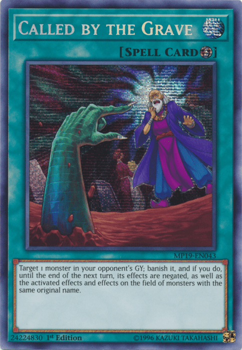 Called by the Grave [MP19-EN043] Prismatic Secret Rare - Doe's Cards