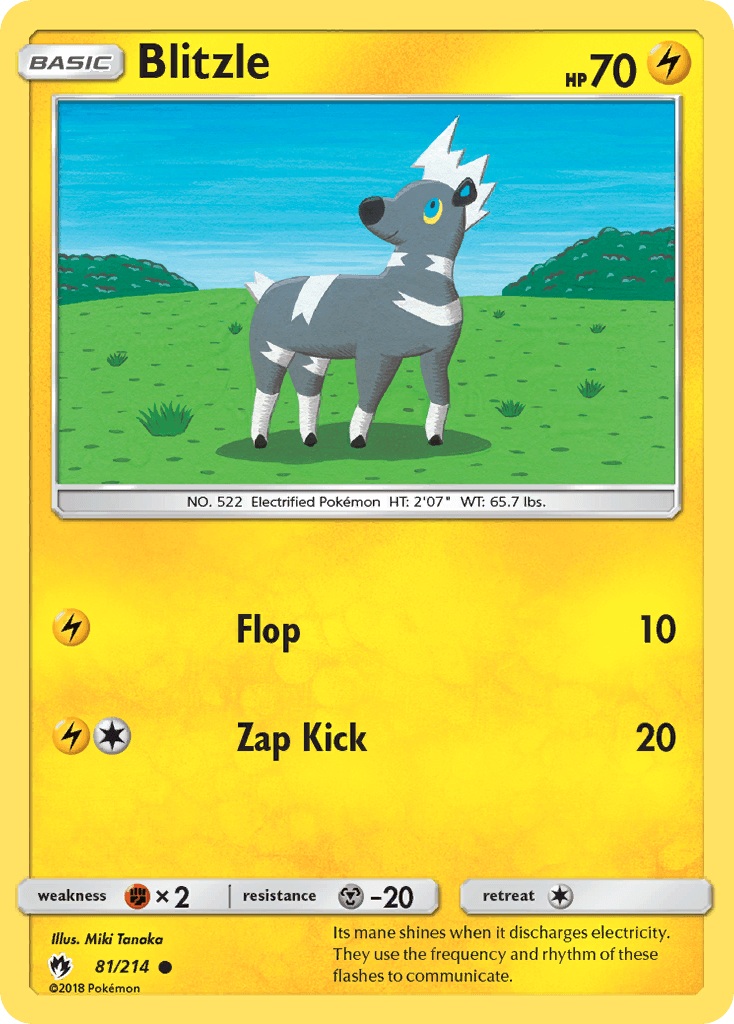 Blitzle (81/214) [Sun & Moon: Lost Thunder] - Doe's Cards