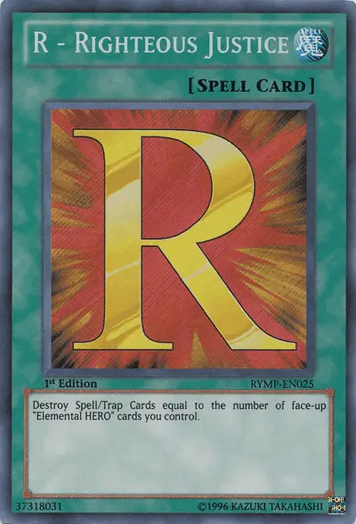 R - Righteous Justice [RYMP-EN025] Secret Rare - Doe's Cards