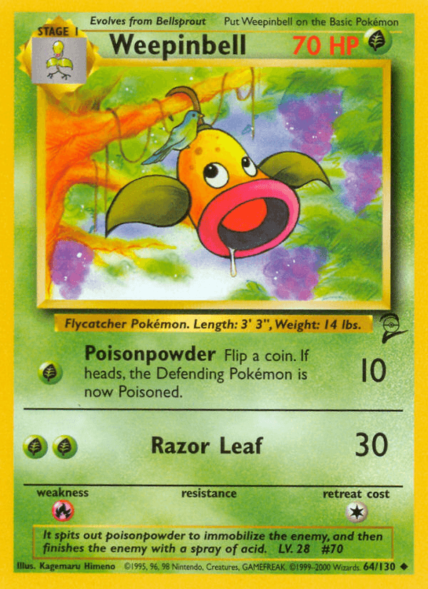 Weepinbell (64/130) [Base Set 2] - Doe's Cards