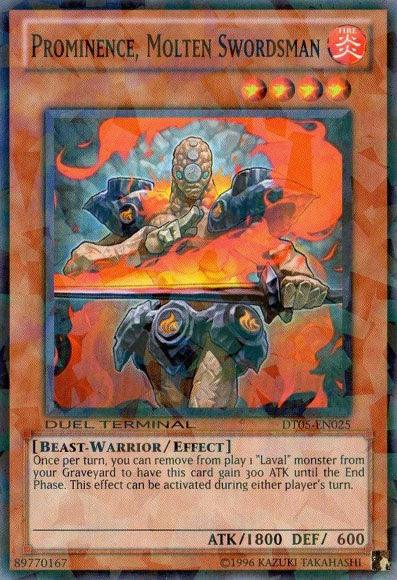 Prominence, Molten Swordsman [DT05-EN025] Common - Doe's Cards