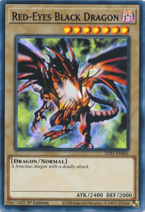 Red-Eyes Black Dragon (Purple) [LDS1-EN001] Ultra Rare - Doe's Cards