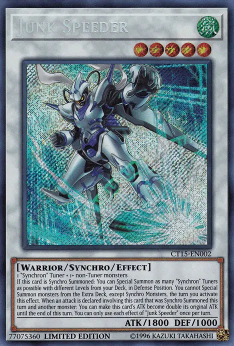 Junk Speeder [CT15-EN002] Secret Rare - Doe's Cards