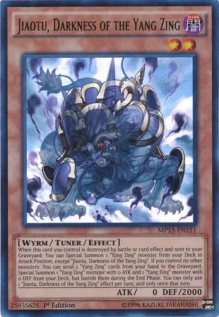 Jiaotu, Darkness of the Yang Zing [MP15-EN151] Ultra Rare - Doe's Cards