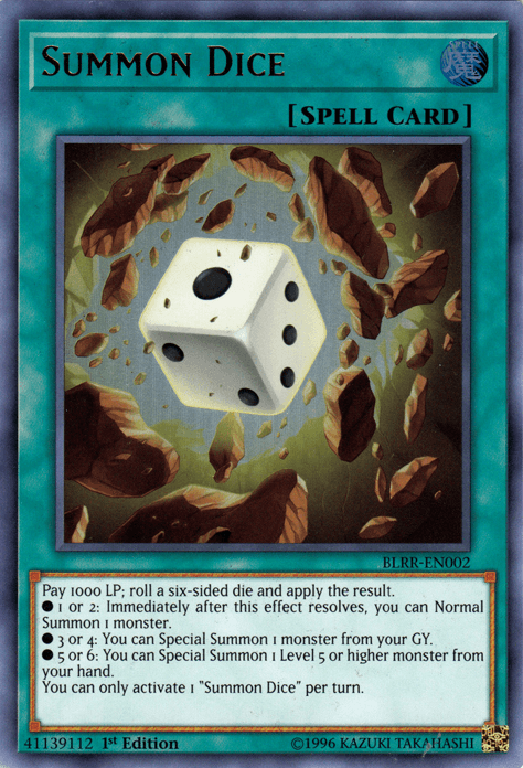 Summon Dice [BLRR-EN002] Ultra Rare - Doe's Cards