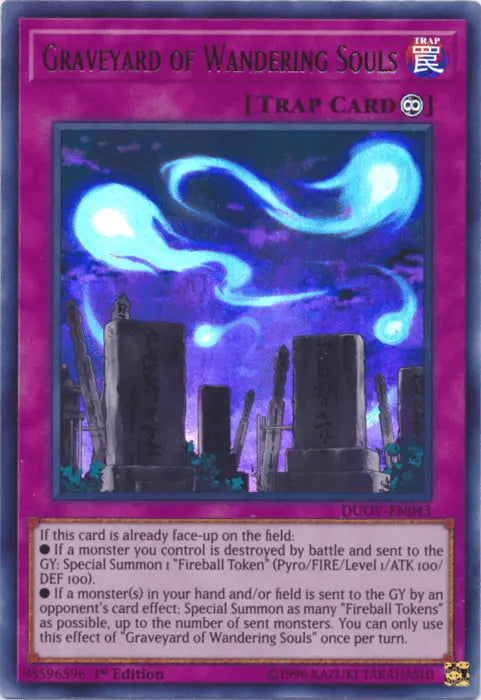 Graveyard of Wandering Souls [DUOV-EN043] Ultra Rare - Doe's Cards