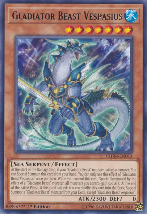 Gladiator Beast Vespasius [CHIM-EN013] Rare - Doe's Cards
