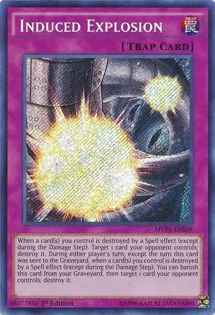 Induced Explosion [MVP1-ENS09] Secret Rare - Doe's Cards
