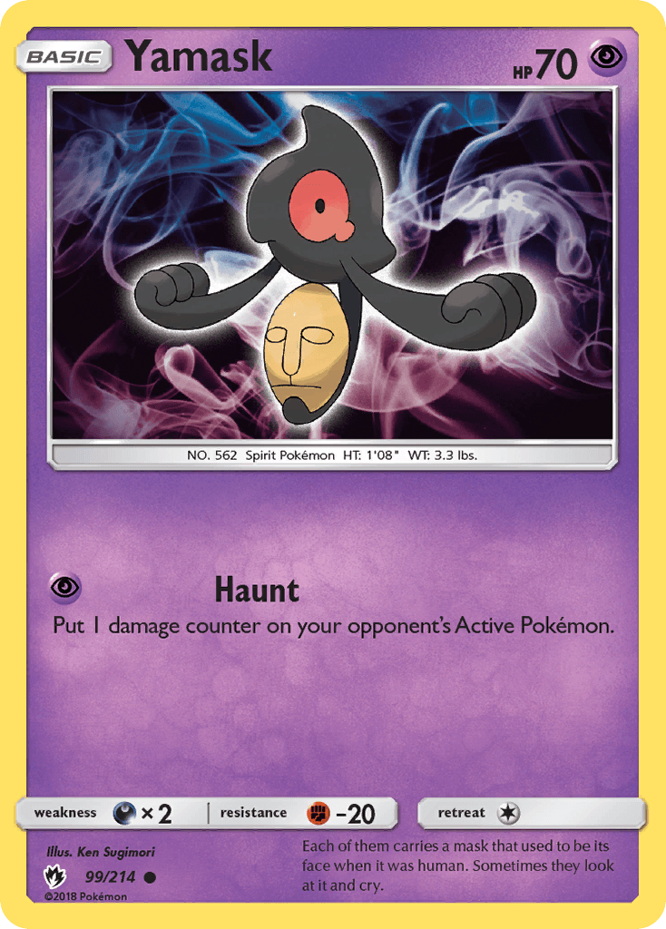 Yamask (99/214) [Sun & Moon: Lost Thunder] - Doe's Cards