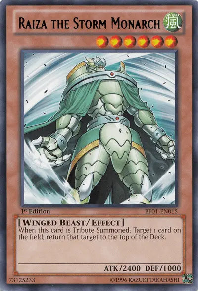 Raiza the Storm Monarch [BP01-EN015] Rare - Doe's Cards