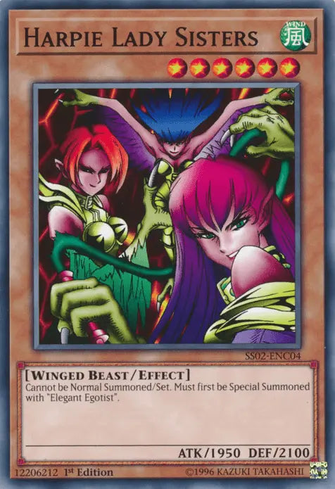 Harpie Lady Sisters [SS02-ENC04] Common - Doe's Cards