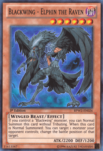 Blackwing - Elphin the Raven [BPW2-EN026] Super Rare - Doe's Cards