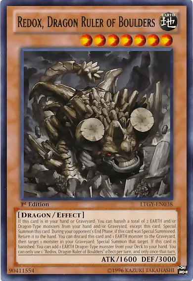 Redox, Dragon Ruler of Boulders [LTGY-EN038] Rare - Doe's Cards