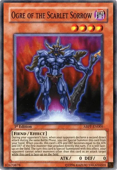 Ogre of the Scarlet Sorrow [ABPF-EN005] Super Rare - Doe's Cards